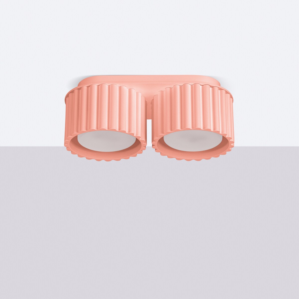 Plafon AURA 2 brzoskwiniowy Gx53