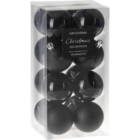Zestaw bombek na choinkę, 16 sztuk, Ø 5 cm