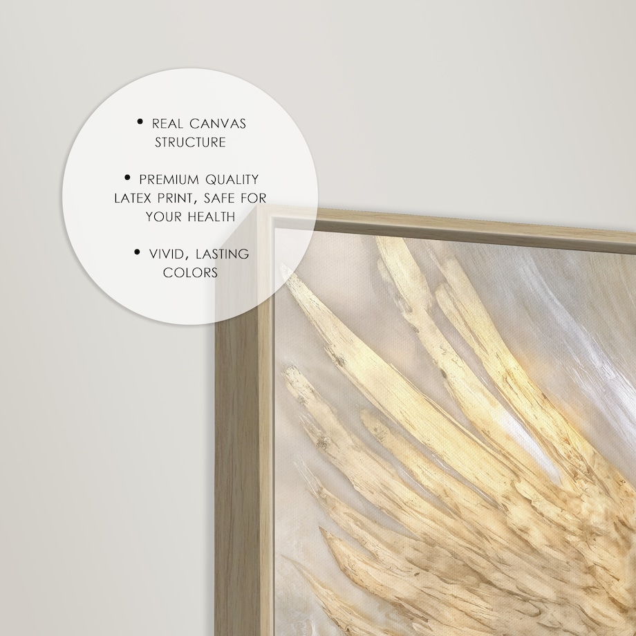 KNOR WALL ART obraz na płótnie w ramie canvas 60x90 Złoty wojownik