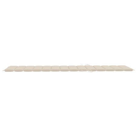 vidaXL Ogrodowy leżak z poduszką, lite drewno akacjowe