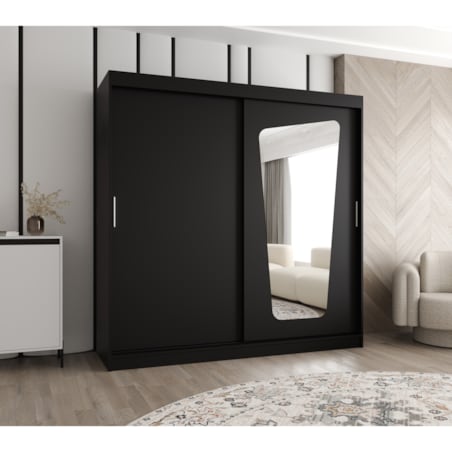 Szafa przesuwna MOKA 200 czarny