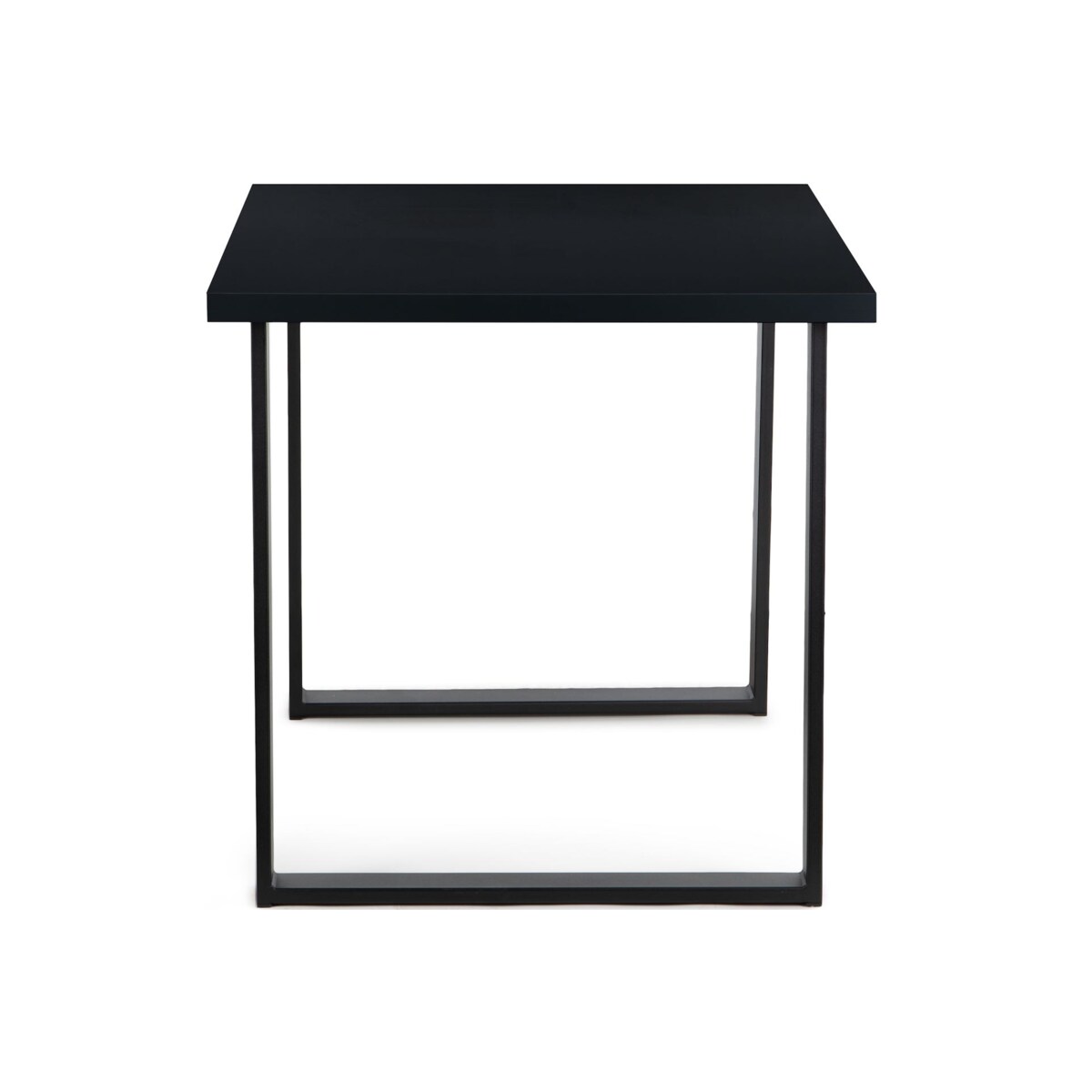 KONSIMO CETO Stół w industrialnym stylu matowy czarny