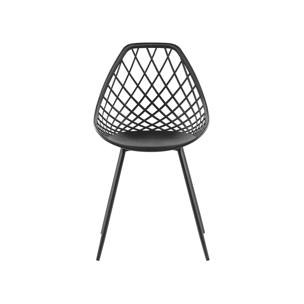 Zestaw 2 krzeseł do jadalni czarny CANTON