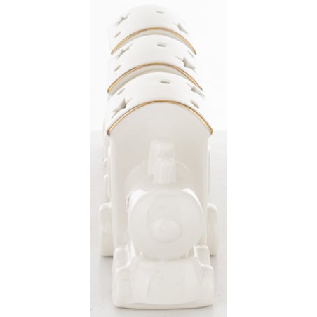 Dekoracja - ceramiczny pociąg LED 9x24x6 cm WHITE