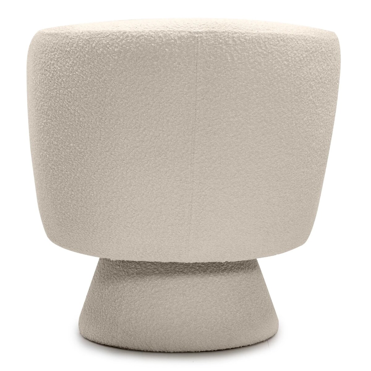 Fotel obrotowy 80x72x70 cm bouclé Nalf - IV jasnobeżowy