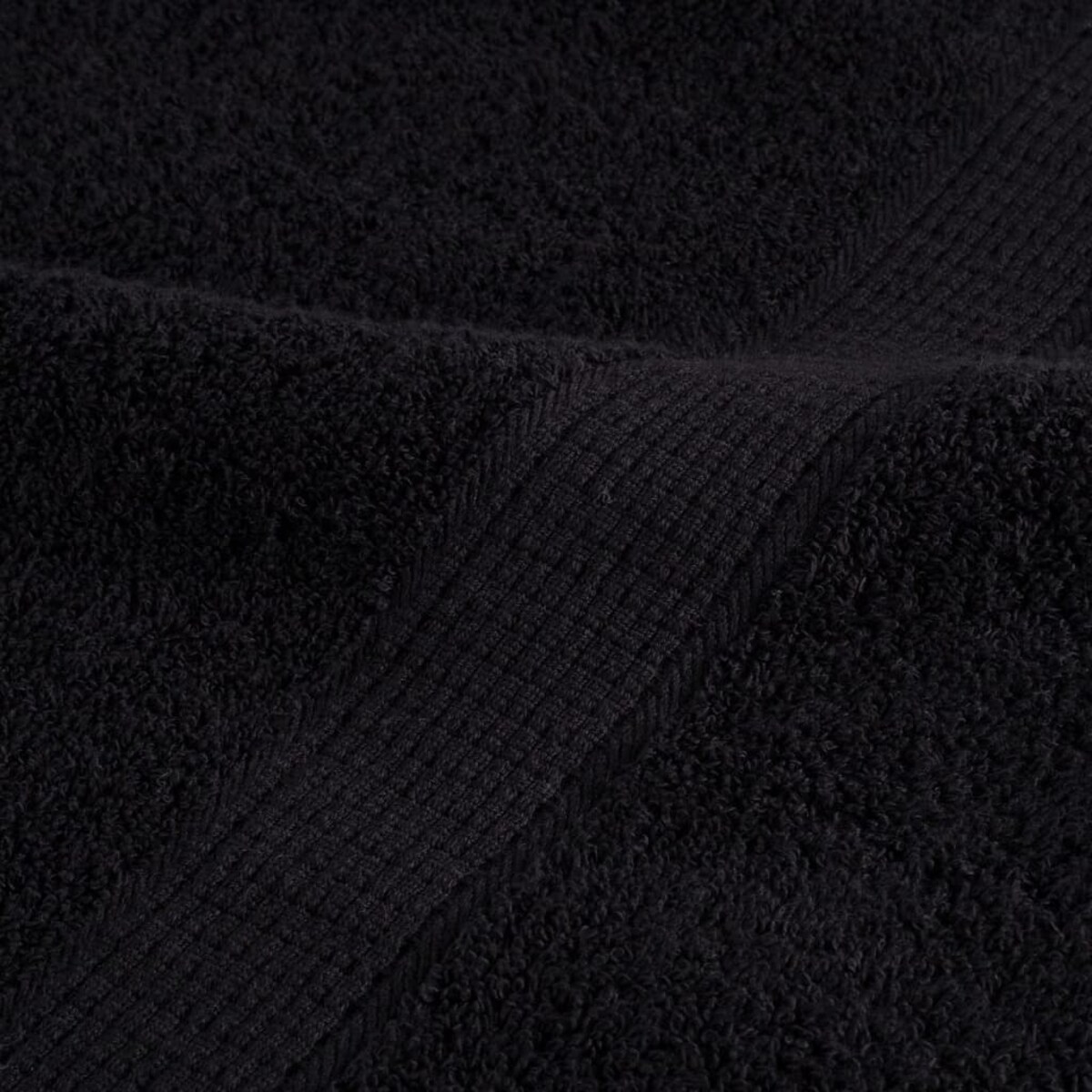vidaXL Ręczniki myjące Premium SOLUND 2 szt., czarne, 30x30 cm, 600 gsm