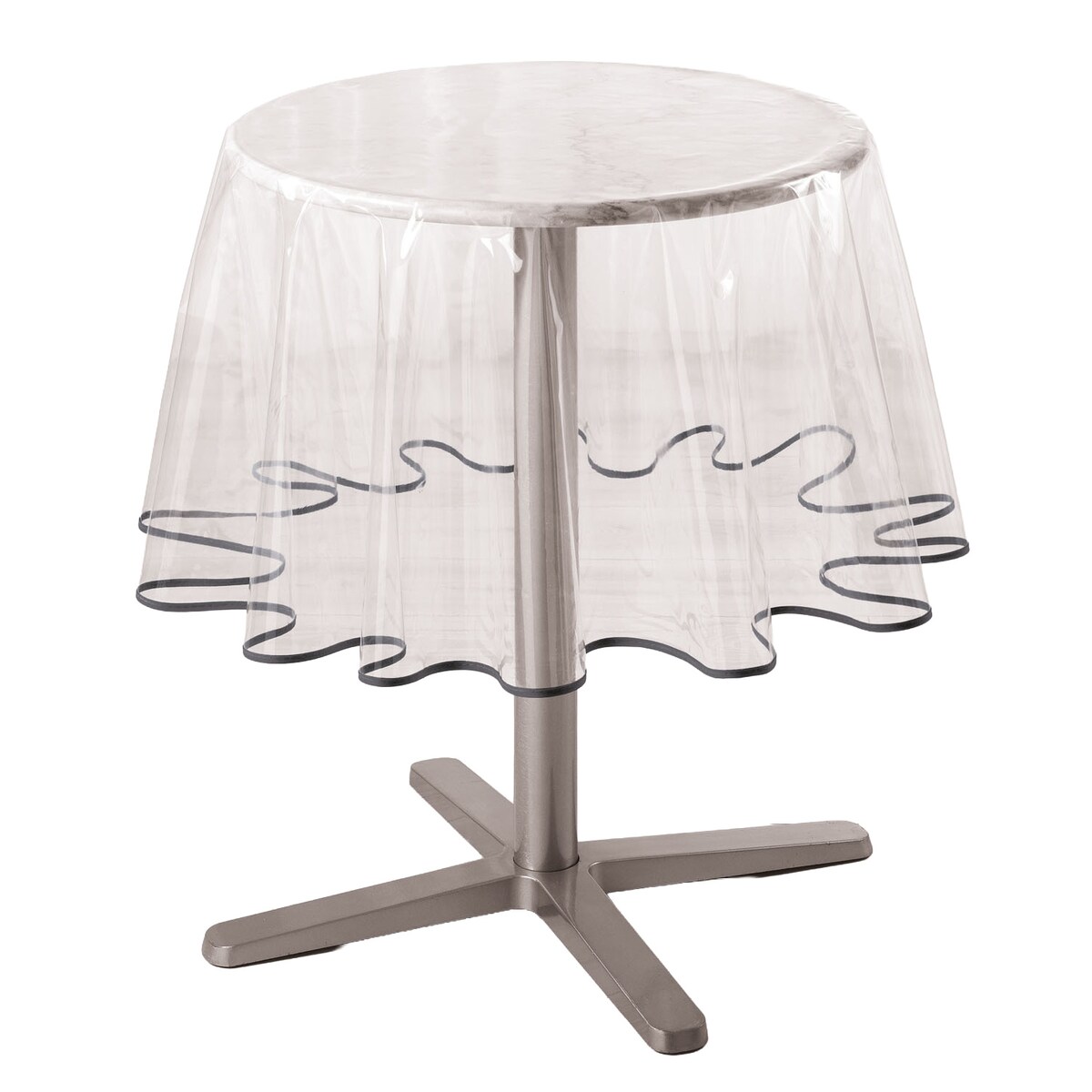 Transparentny obrus do ogrodu GARDEN B, Ø 180 cm
