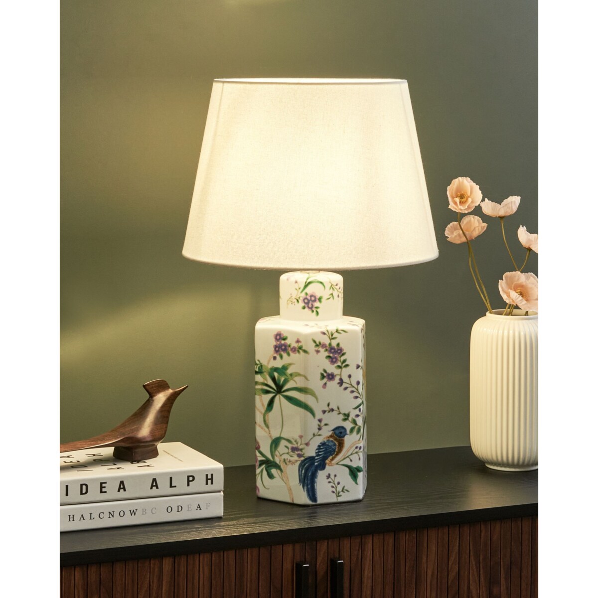 Lampa stołowa CAVADO Porcelana Biały