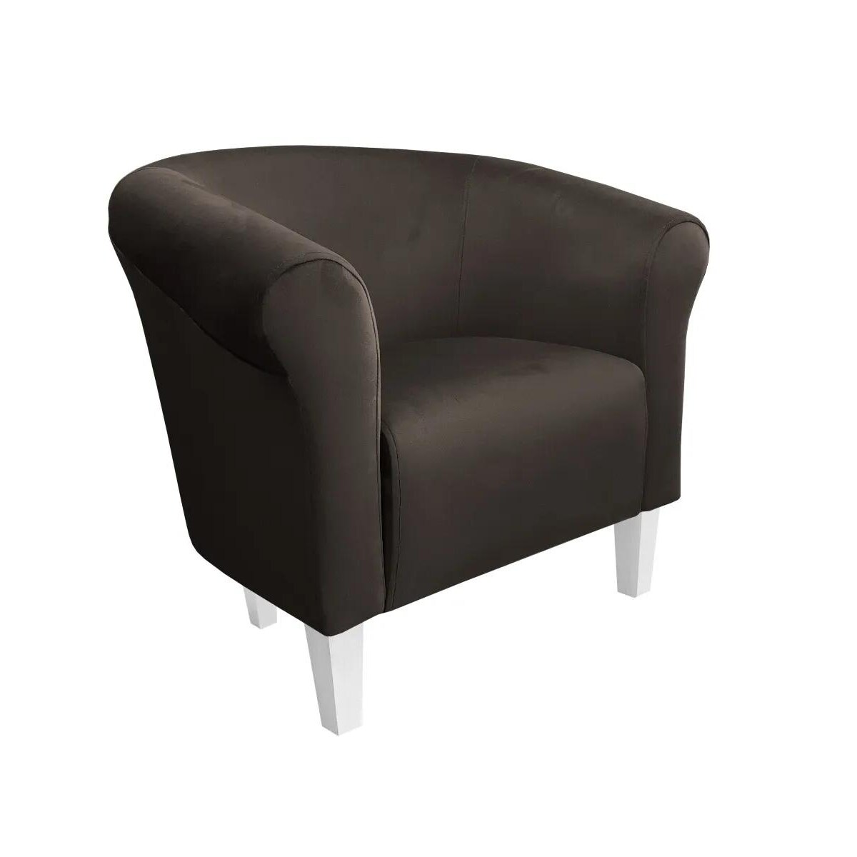 Fotel DRAWA 1 VELVET brązowy