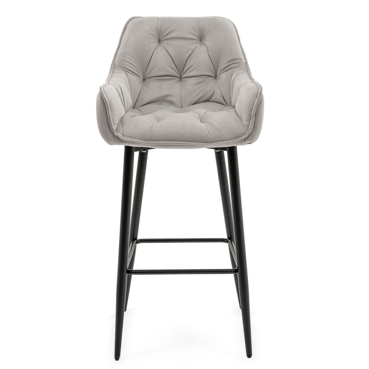 Hoker tapicerowany welurowy do salonu jadalni barowy glamour SIENA