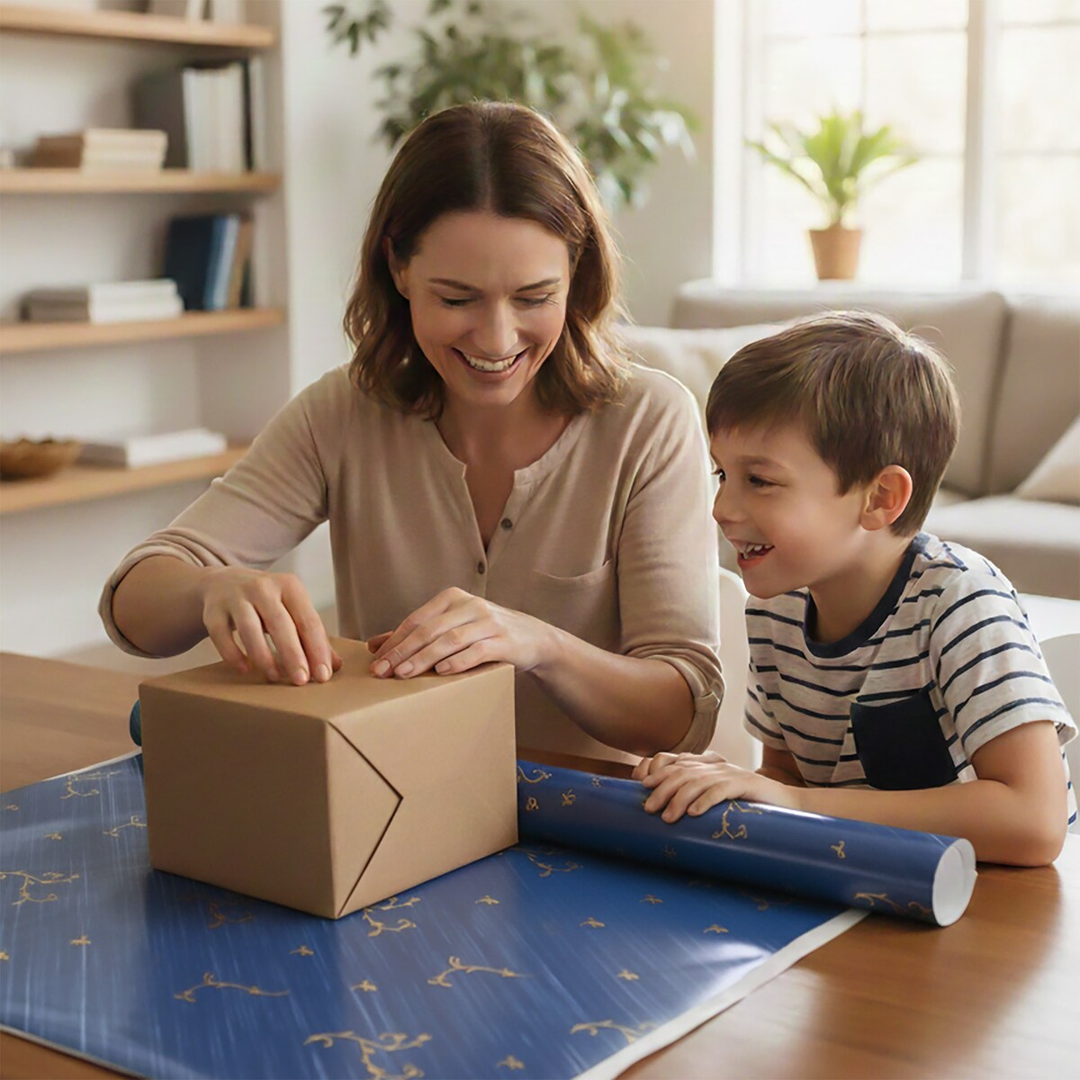 Papier Prezentowy Do Pakowania Prezentów 20 m MEGAROLKA Ozdobny Do Paczek Na Walentynki Urodziny