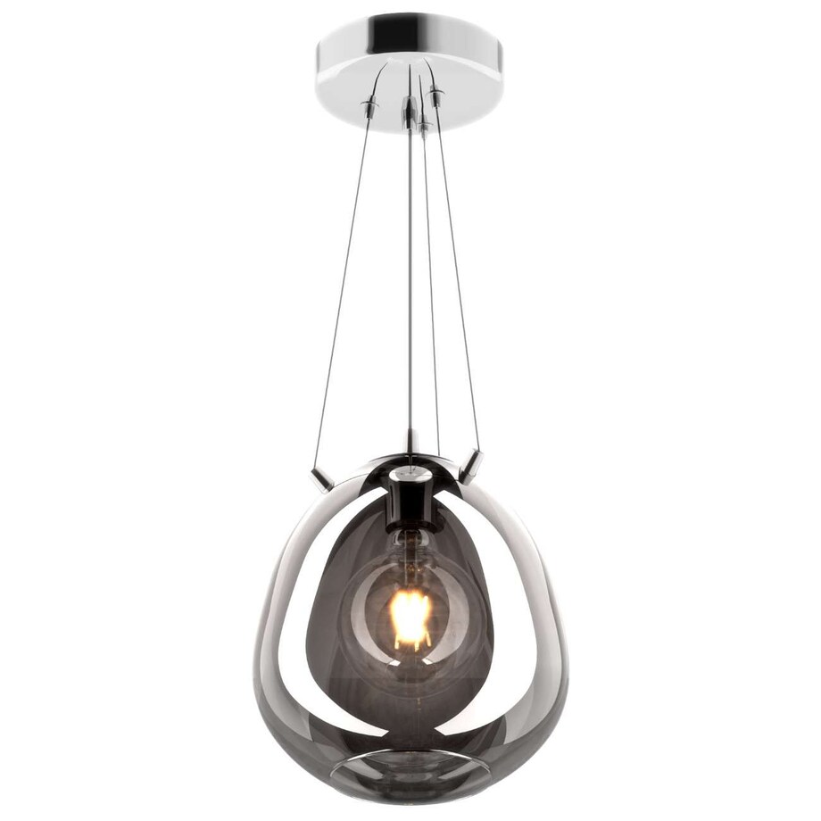 LAMPA wisząca MOON P19066B-D25 Zumaline szklana OPRAWA skandynawski ZWIS hygge loftowy chrom lustrzany