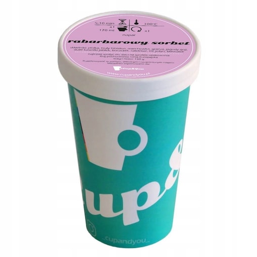 Sypana herbata owocowa RABARBAROWY SORBET jabłka rabarbar 150g premium