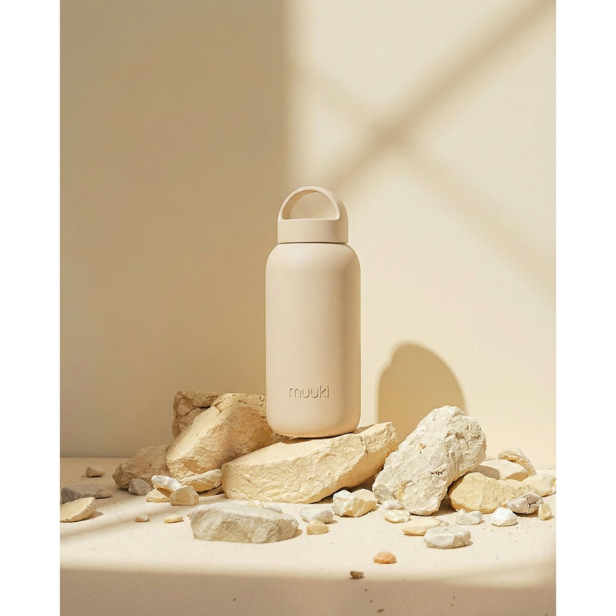 MUUKI DAILY BOTTLE szklana butelka na wodę 720 ml, Summer Sand