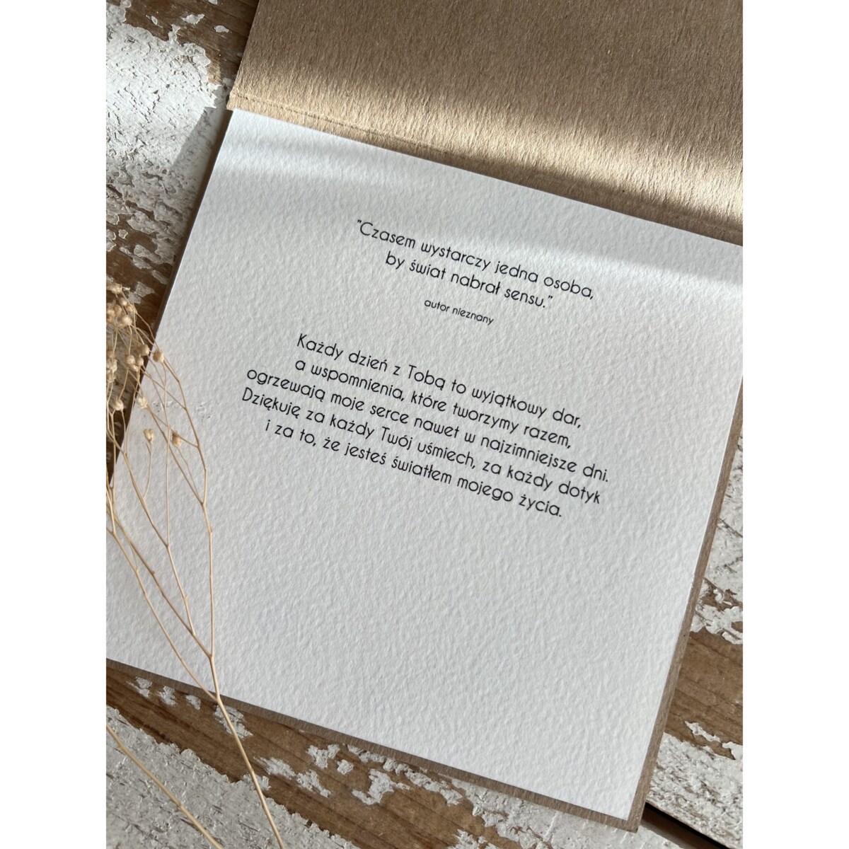 Ręcznie robiona kartka walentynkowa