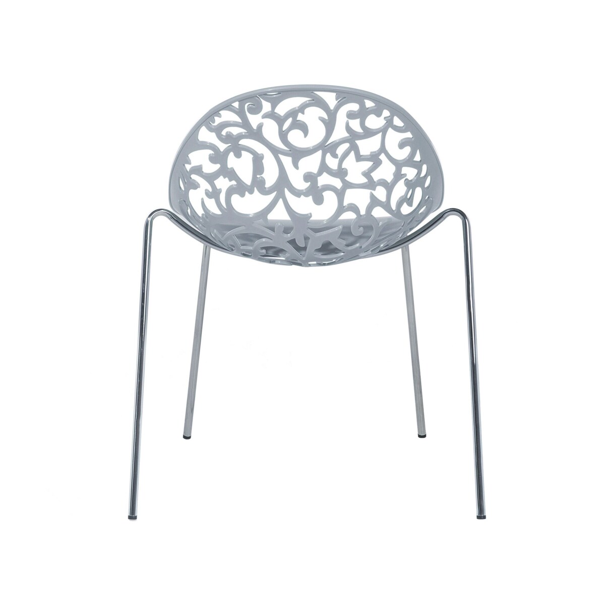 Zestaw 4 krzeseł szary MUMFORD