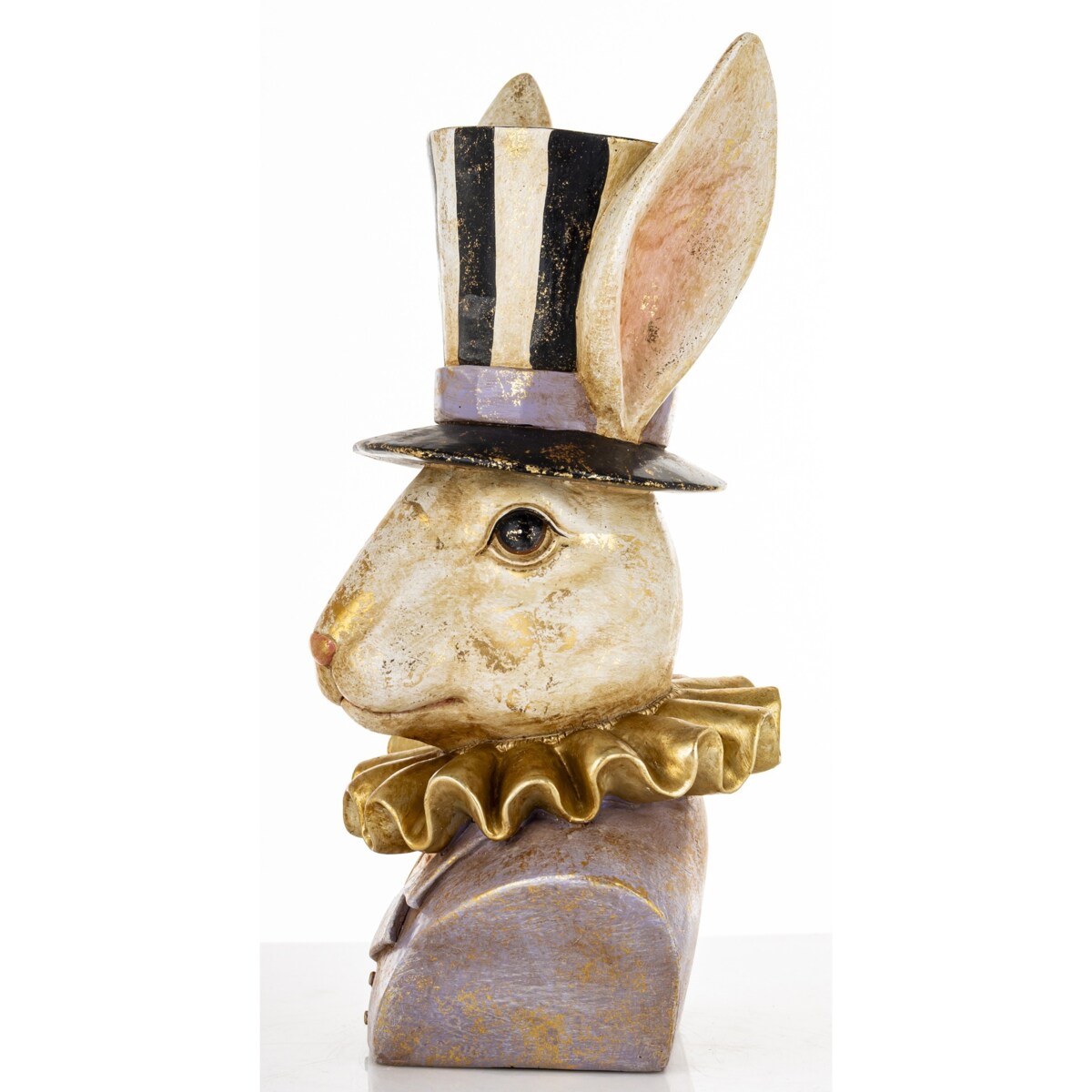 Figurka -popiersie królika 26,5x14x12 cm TORACE w cylindrze