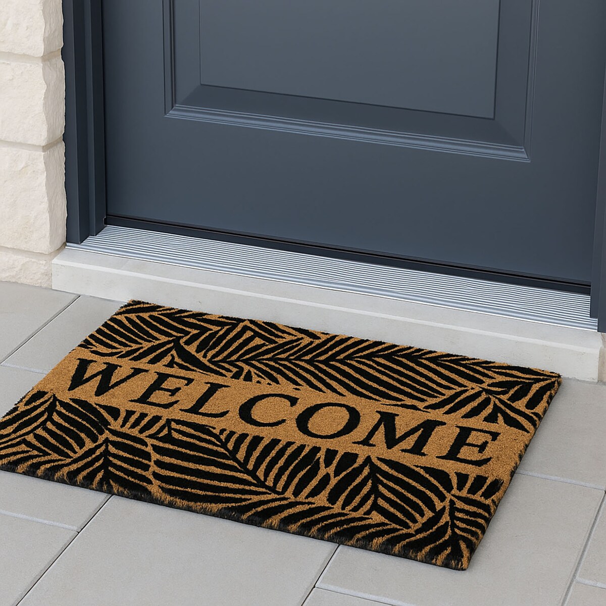 Wycieraczka z motywem roślinnym, 59 x 39 cm