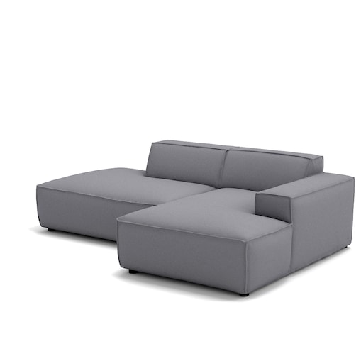 Narożnik otwarty prawy Modularis - Szary Welur