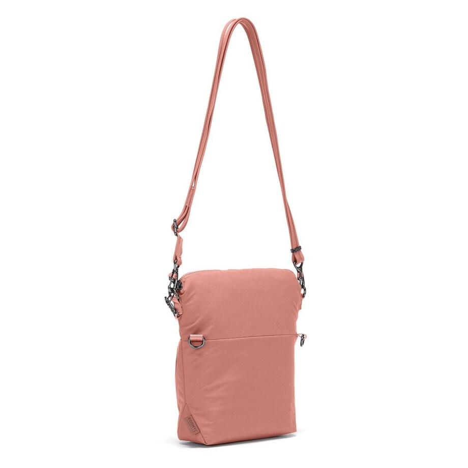 Składana torebka damska antykradzieżowa Pacsafe Citysafe CX Econyl® - różowy