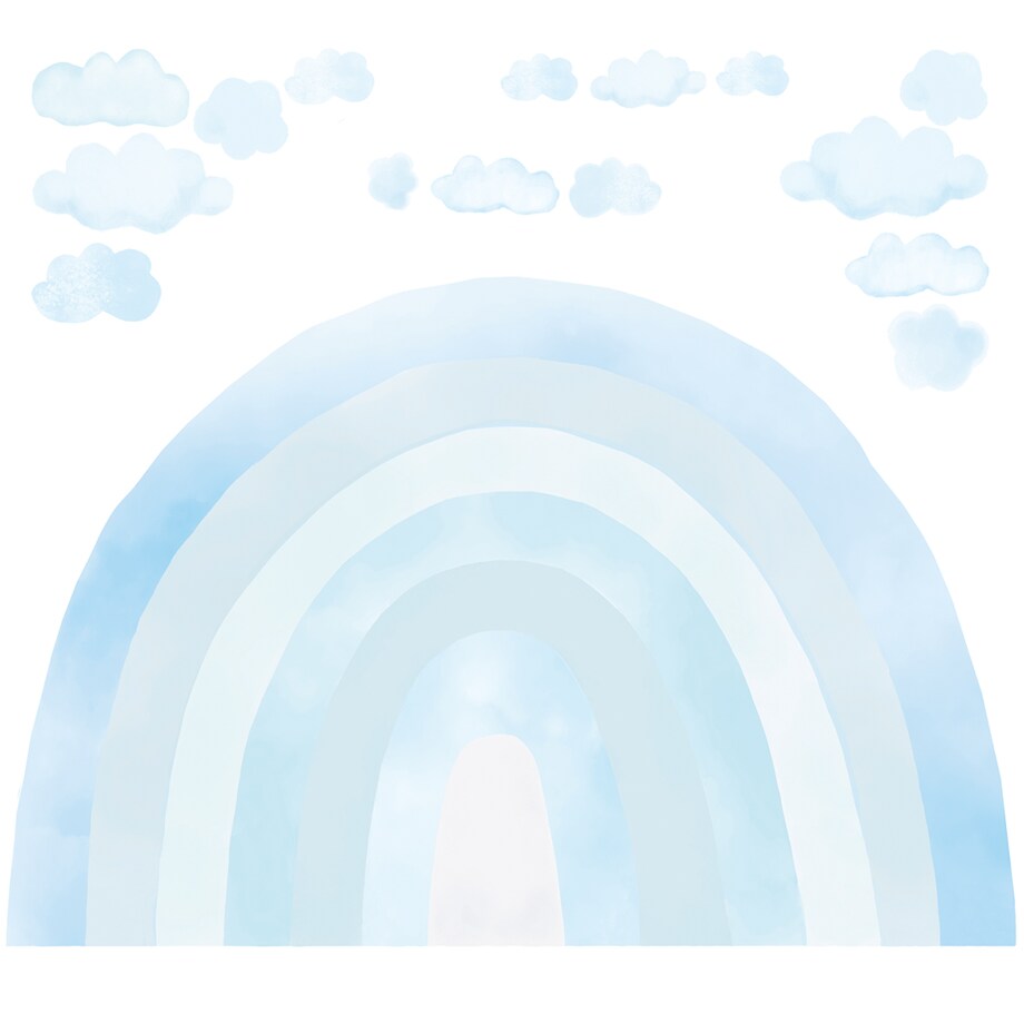 Naklejka na ścianę Tęcza niebieska xl