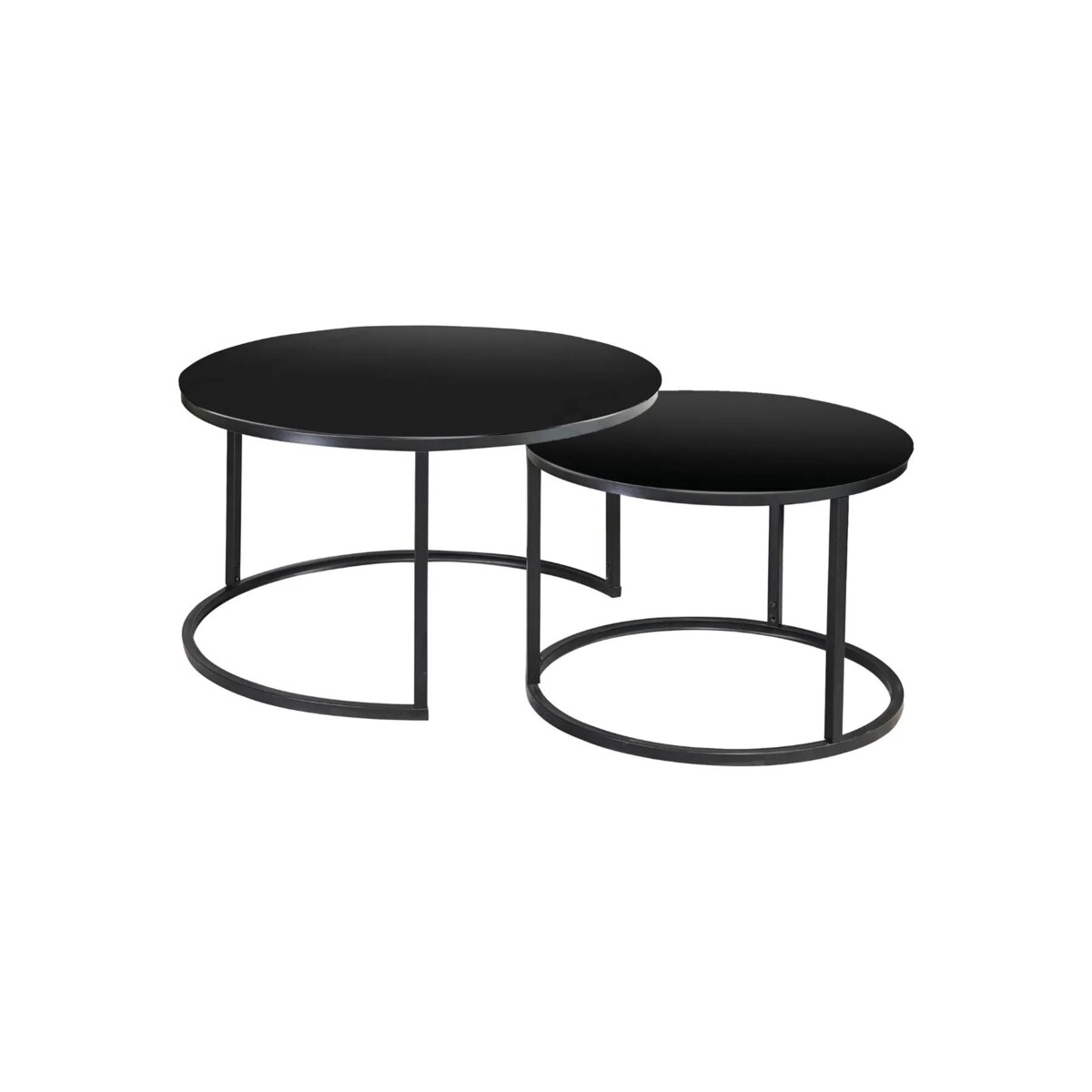 Zestaw 2 ław ATLANTA D czarny