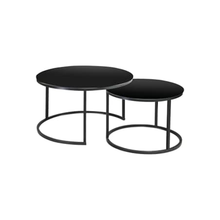 Zestaw 2 ław ATLANTA D czarny