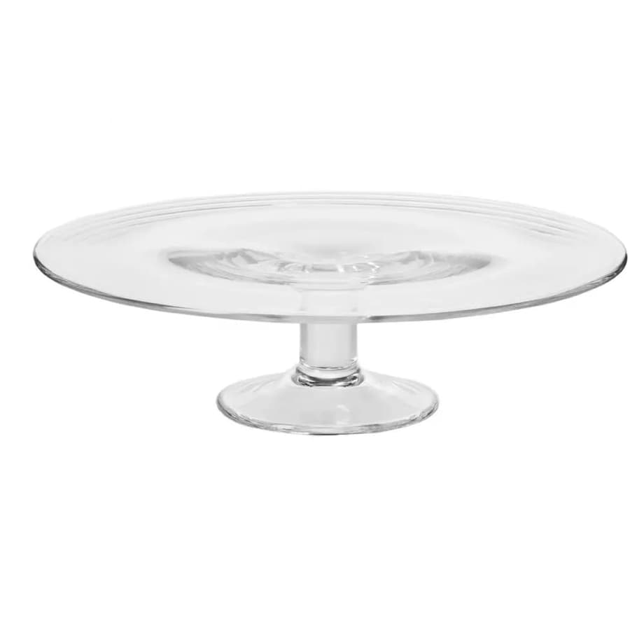 Piękna Elegancka Patera na Tort Ciasta na Nóżce Krosno Servoline 32 cm Duża