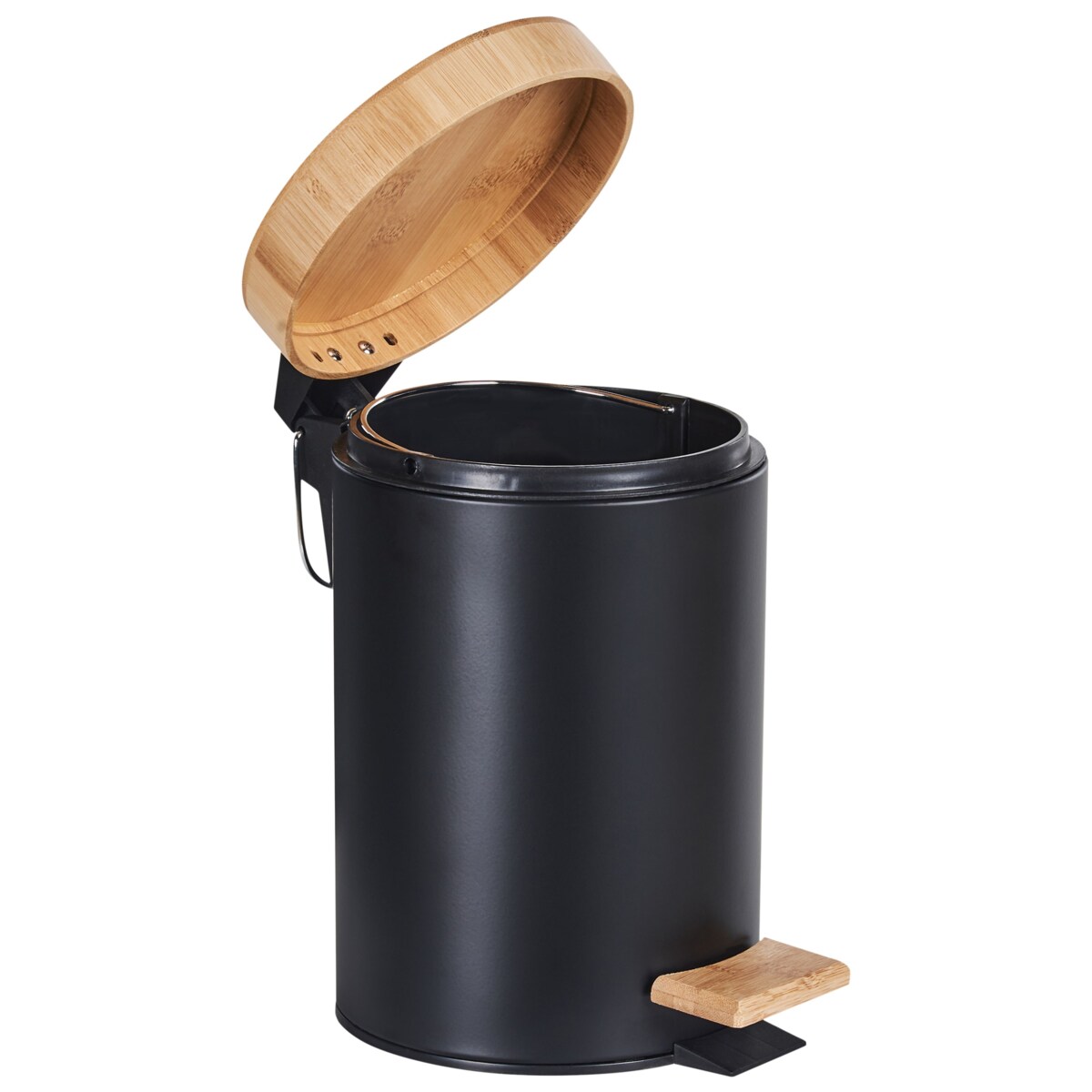 Zestaw 2 koszy na śmieci z pedałem 3 L ECOSMART Metal Czarny