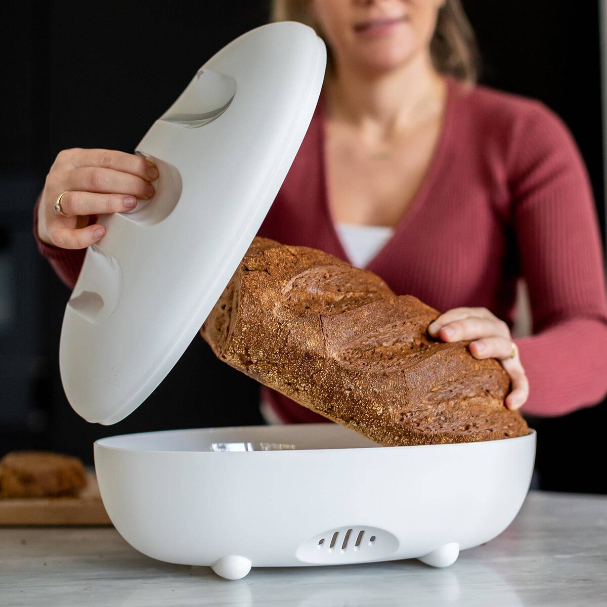 Chlebak biały MANNA z tworzywa sztucznego, KOZIOL