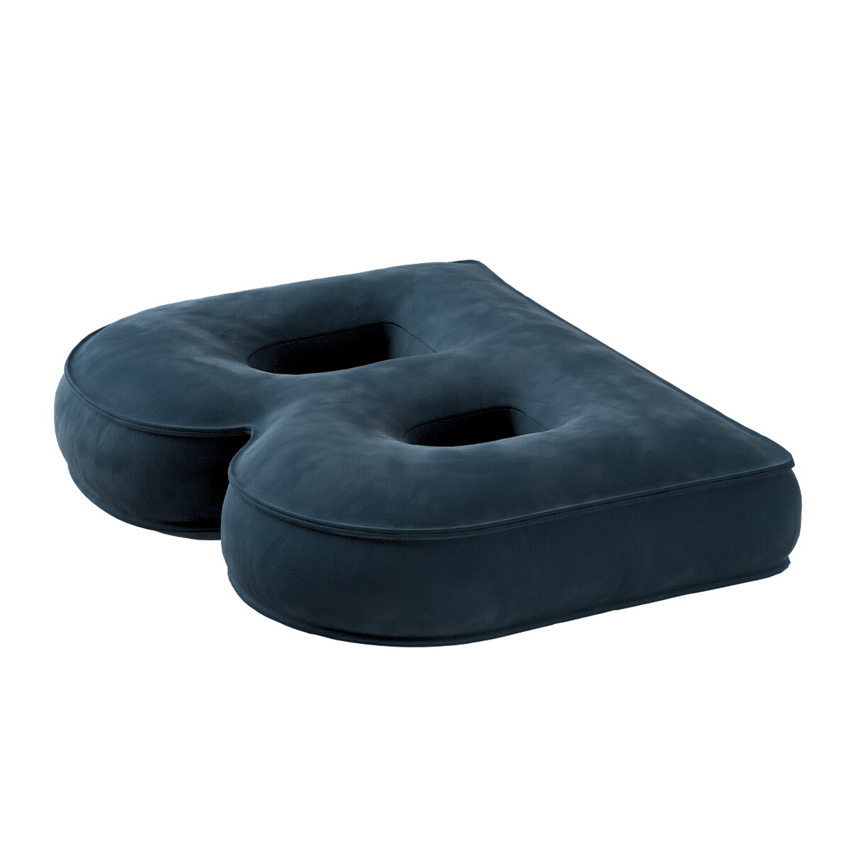 Poduszka literka B, pruski błękit, 30x40cm, Posh Velvet