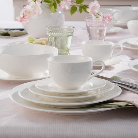 VILLA ITALIA Komplet filiżanek do kawy porcelanowych 200 ml 6 sztuk VANESSA