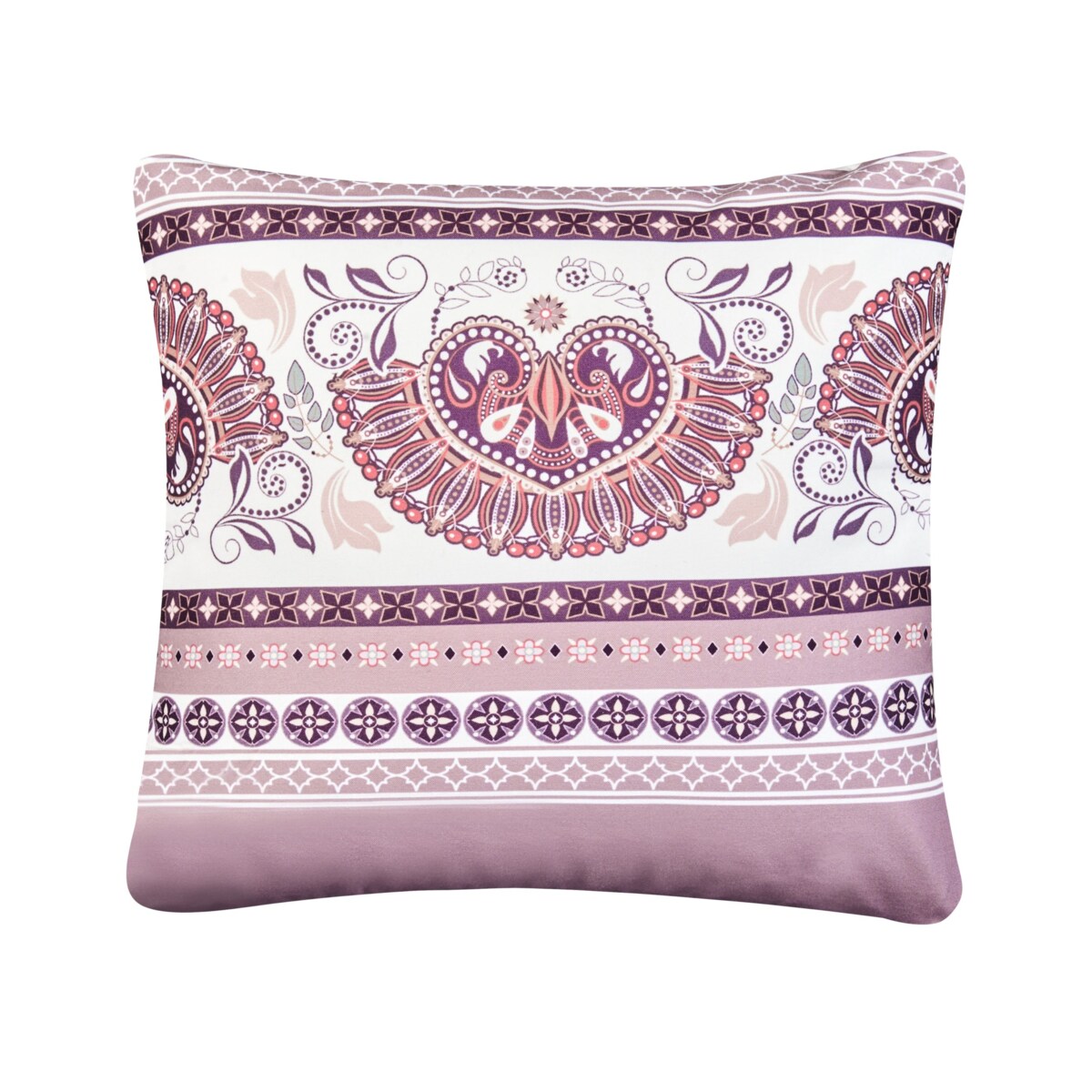 Zestaw 2 poduszek ogrodowych TVISTA Wzór orientalny 45 x 45 cm Purpurowy