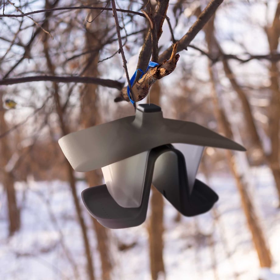 Karmnik Dla Ptaków 27X18 Cm Stojący Wiszący Plastikowy Podwójny Budka