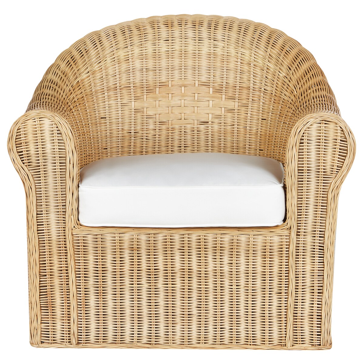 Fotel ogrodowy LIVADEIA Rattan Naturalny