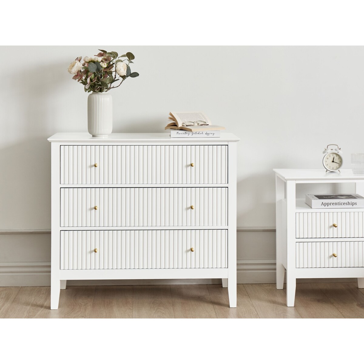 Komoda 3 szuflady ASSISI Biały