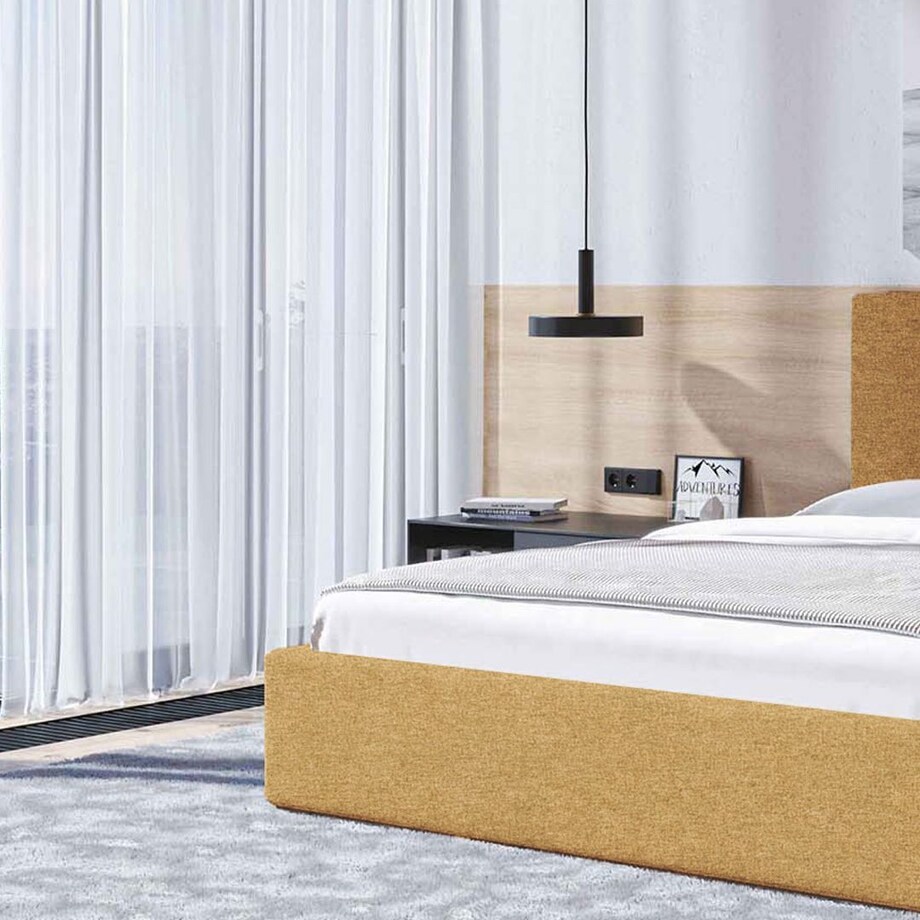 Mesonica Łóżko Bufo, miodowe 140x200