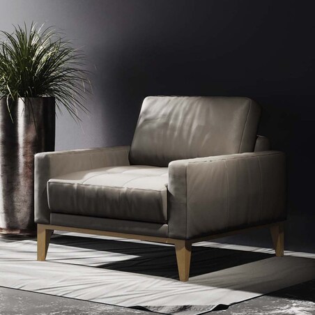 Fotel Musso - jasnoszary