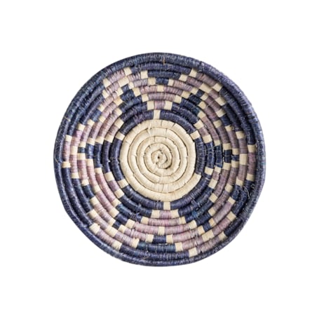 Zestaw 6 dekoracji ściennych z trawy morskiej wielokolorowy NAMDINH