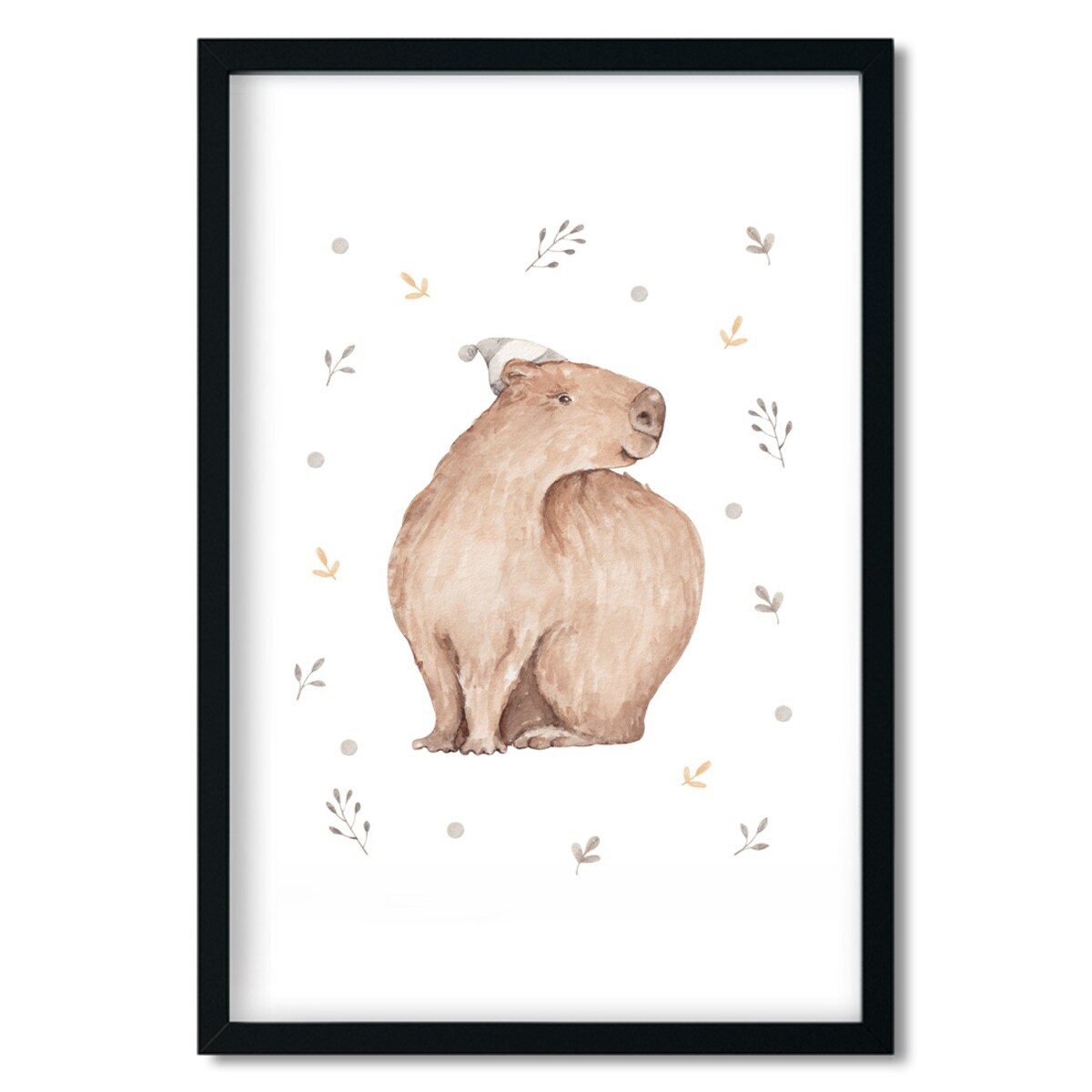 3 x plakat dla dzieci | zestaw kapibara 40x50