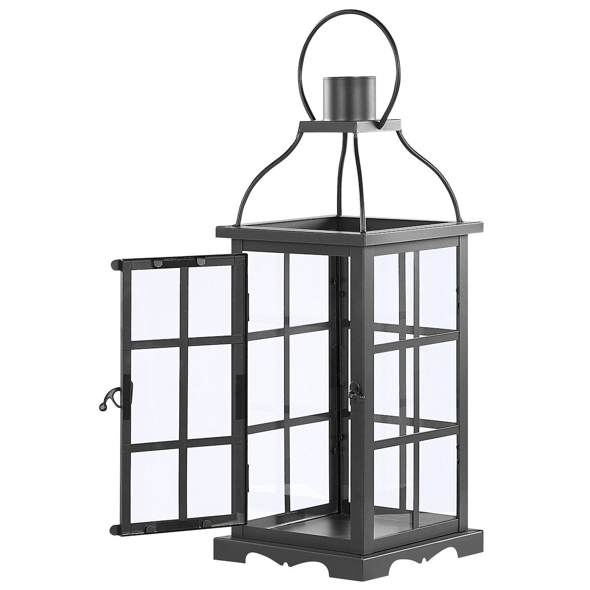 Lampion CLARA Metal 42 cm Czarny