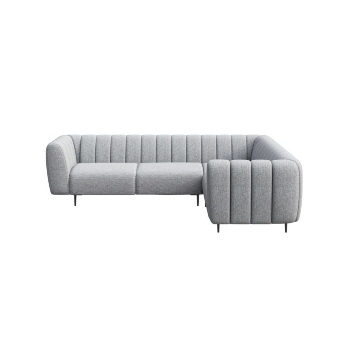 Shel Sofa narożna - jasnoszara