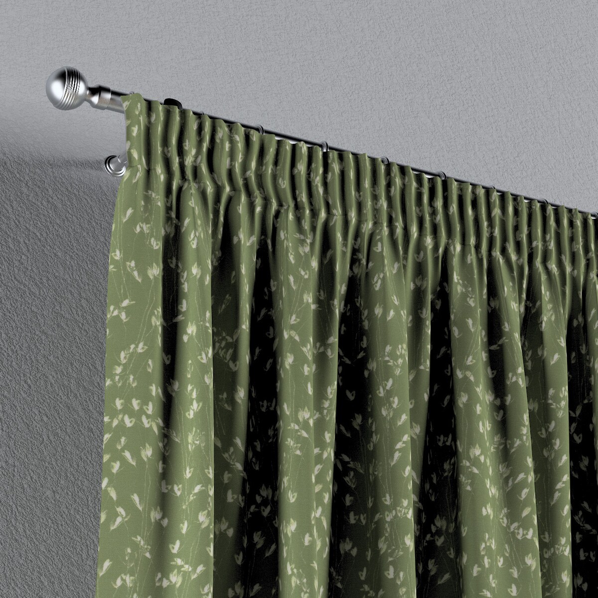 Zasłona na taśmie marszczącej 1 szt. 130x245 zielony