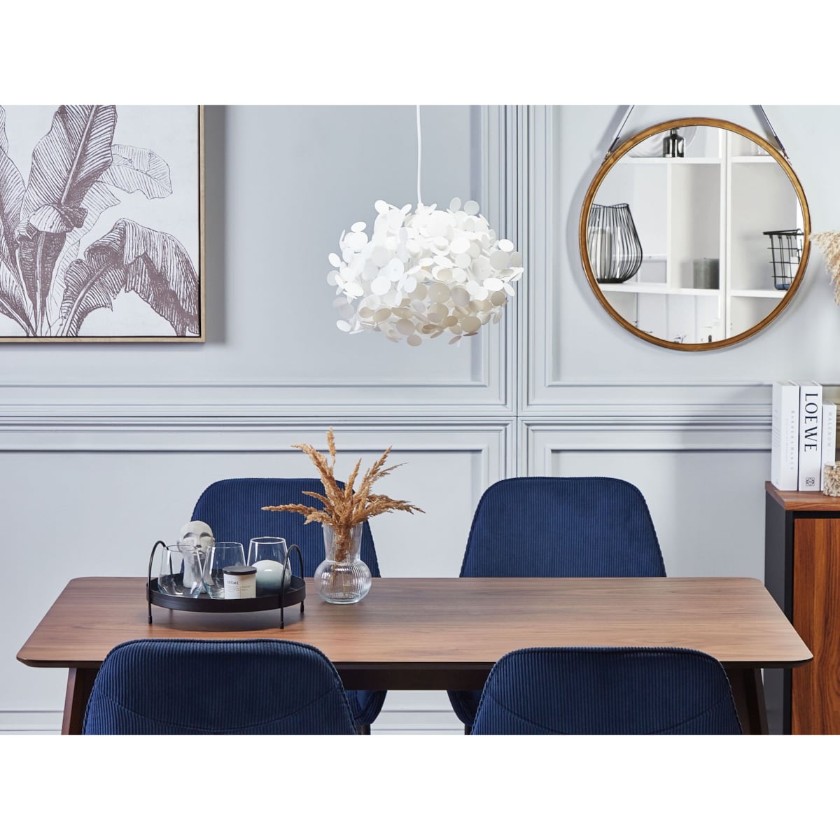 Lampa wisząca biała LAMONE