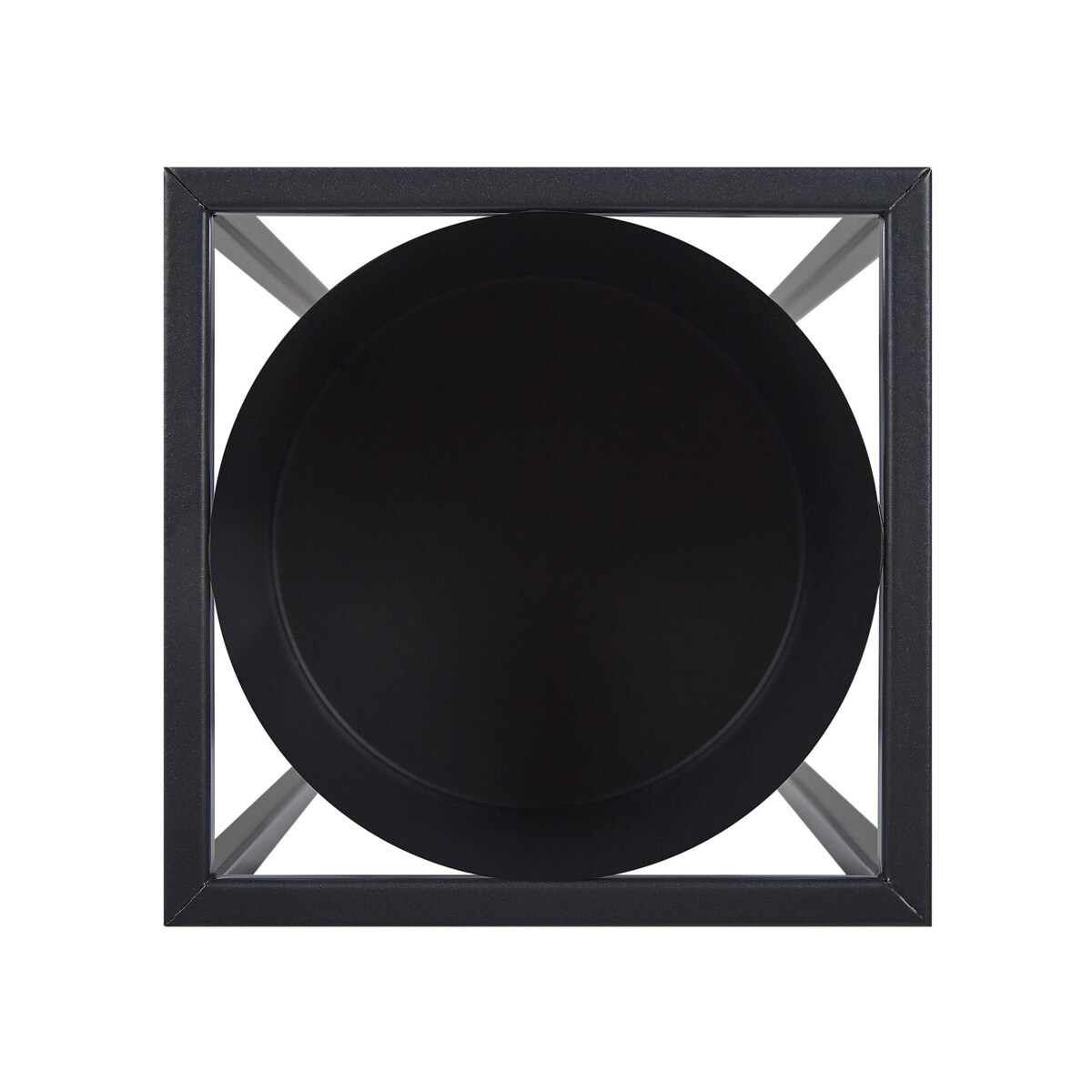 Doniczka na stojaku metalowa 15 x 15 x 40 cm czarna IDRA