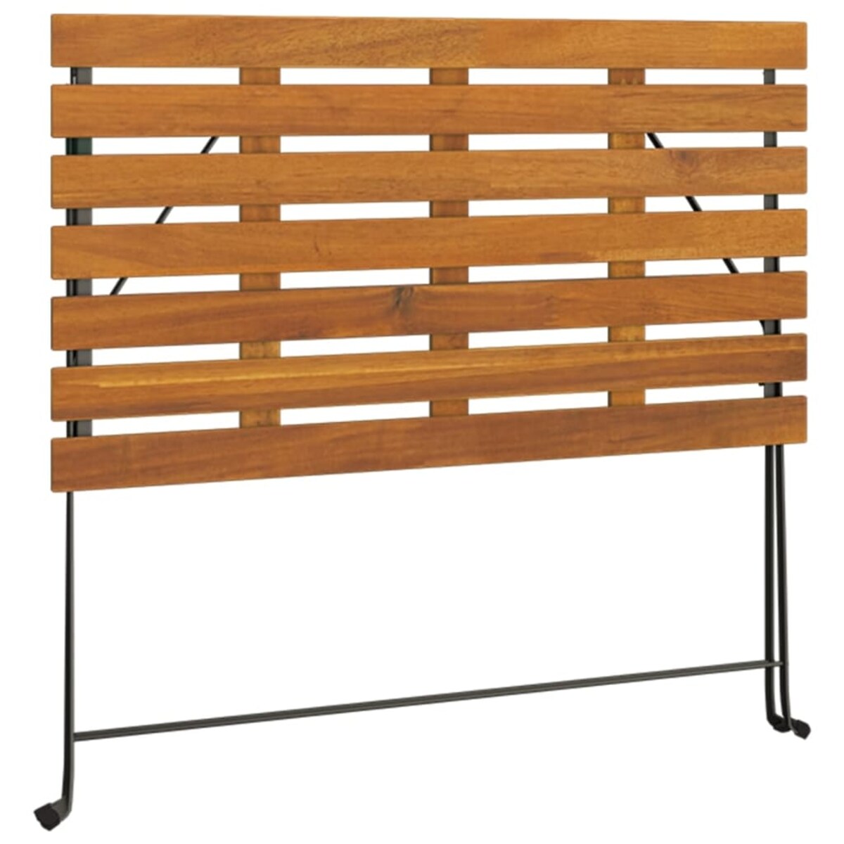 vidaXL Składany stolik bistro, 100x54x71 cm, drewno akacjowe i stal