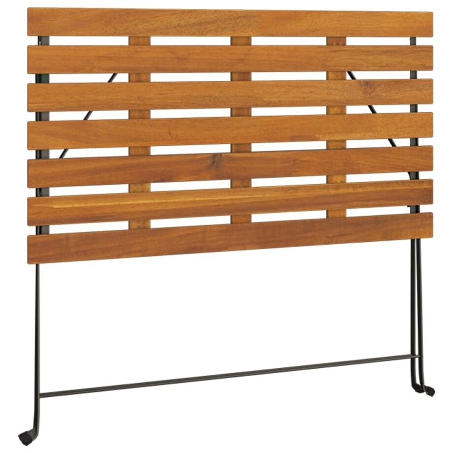 vidaXL Składany stolik bistro, 100x54x71 cm, drewno akacjowe i stal