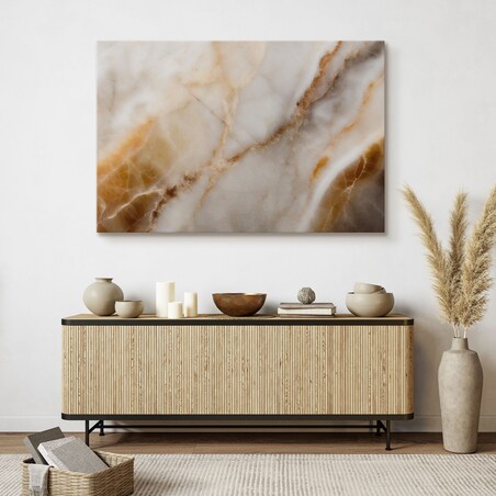 OBRAZ DO SYPIALNI BEŻOWY MARMUR STYL GLAMOUR ABSTRAKCJA 40x30cm