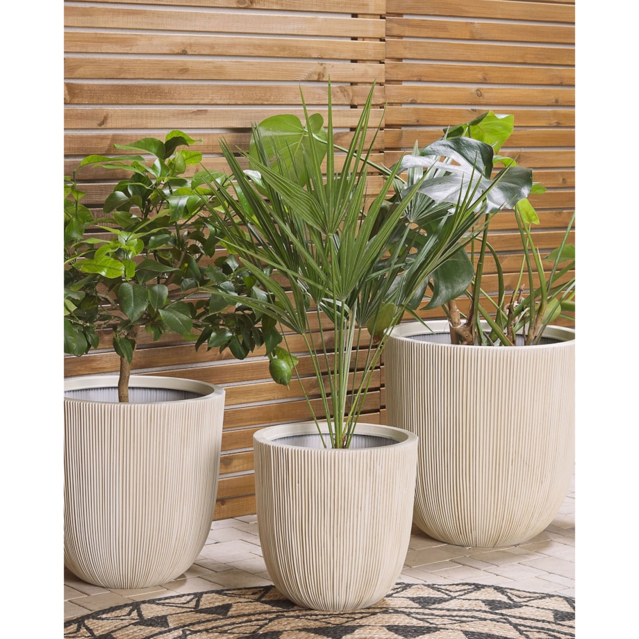 Doniczka CHIOS Plastik 31 cm Beżowy