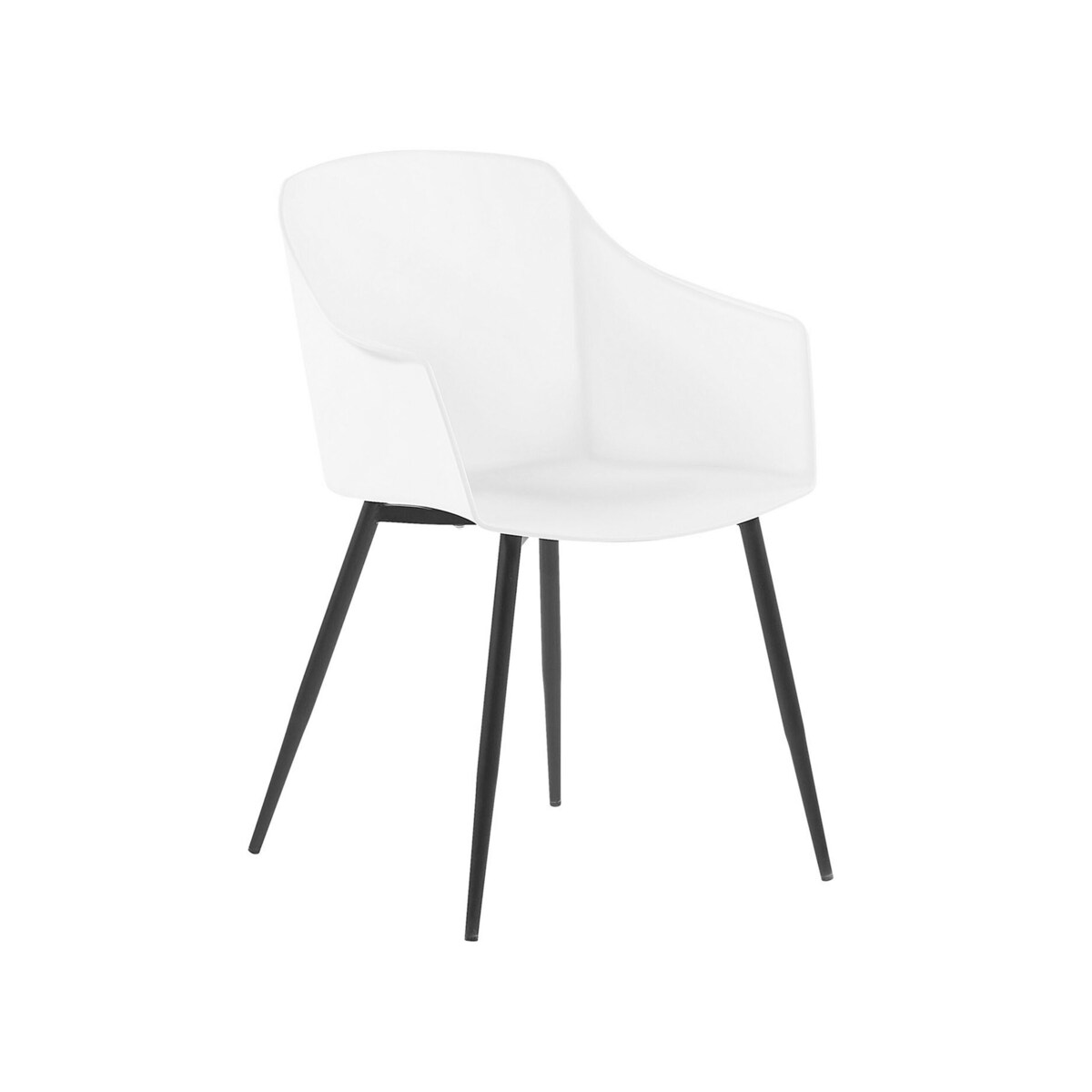 Zestaw 2 krzeseł do jadalni biały FONDA